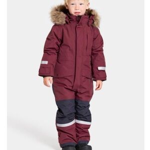 Kuling Abisko Snowsuit Burgundy Size 98 cm (US 3T)